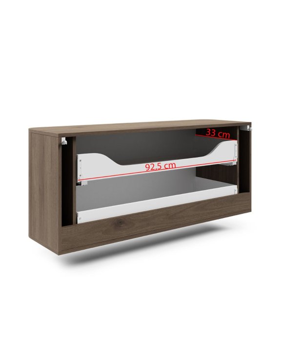 Wisząca szafka łazienkowa Lando 120 cm orzech elegant