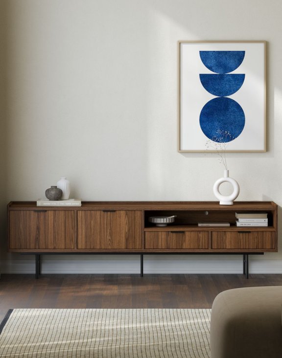 szafka rtv edison brown warmia walnut 200 cm