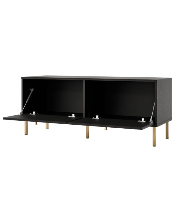 szafka rtv tokyo 2 czarny 120 cm 2k typ 302