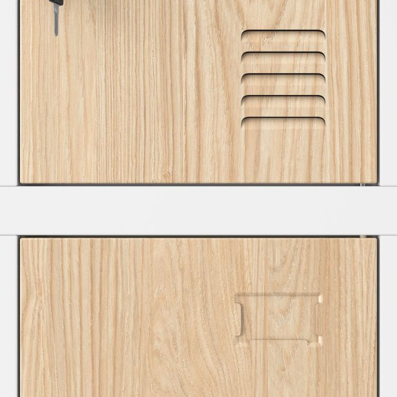 Szafka skrytkowa socjalna 12-skrytkowa biała/dąb sonoma, 900x1850x400 mm: MARCIN Eco Design 4