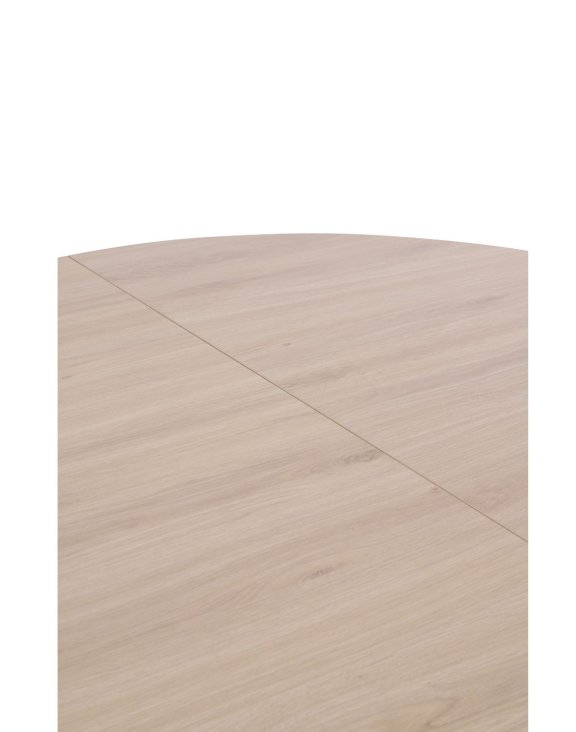 stół rozkładany do jadalni torino 90-190x75 cm, dąb naturalny z czarnymi nogami