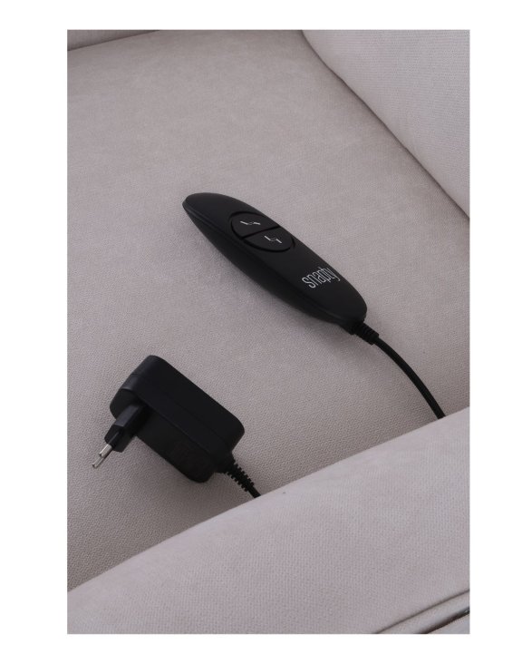 fotel torro z funkcją elektrycznego rozkładania (beżowy)