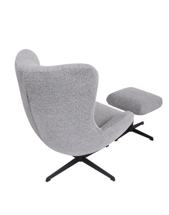 fotel wypoczynkowy velo, design i funkcja obrotowa, szary