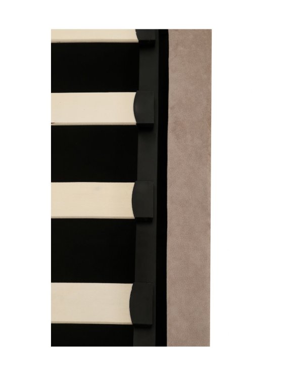 eleganckie łóżko dwuosobowe tapicerowane Venazio z pojemnikiem 160x200, taupe