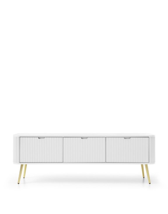 szafka pod telewizor biała zova (rtv168), white/gold