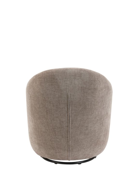fotel obrotowy do salonu zurich, taupe, 360°