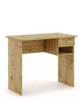 Biurko B-011 z szufladą i półką dąb artisan