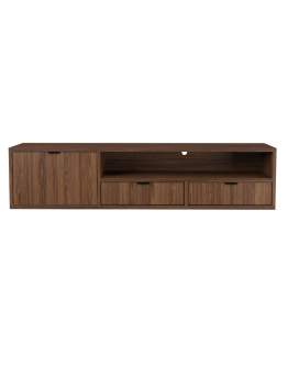 Szafka Wisząca RTV Edison Brown Warmia Walnut 150 cm