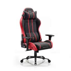 Fotel gamingowy materiałowy Normal czarno-czerwony: Diablo X-One Bloody Mary