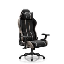 Fotel gamingowy materiałowy Small Size, czarno-beżowy: Diablo X-One 2.0 Camel Black
