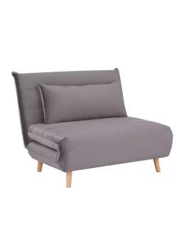 Fotel Rozkładany Spike Velvet Szary