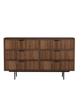 Komoda z szufladami Edison Brown Warmia Walnut 6s