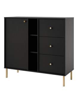 Komoda Tokyo 2 Czarny (1F3S, typ 824)