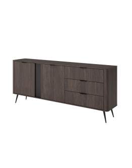Duża komoda z szufladami i szafkami Veris D 195 cm 2D3S