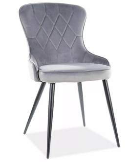 Krzesło Lotus Velvet Szare