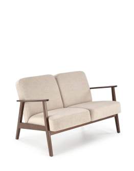 Sofa dwuosobowa do salonu Milano 2S, retro, beżowa