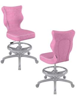 Krzesło dziecięce Entelo Petit z podnóżkiem 146-176,5 cm, Szara Podstawa, Rozmiar 5 WK+P