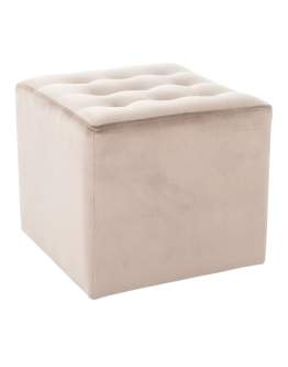Pufa Lori Velvet Beżowy