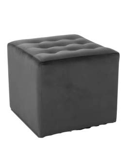 Pufa Lori Velvet Czarny