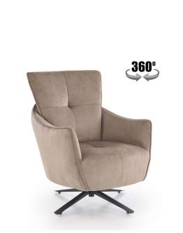 Fotel obrotowy Scampi cappuccino, 360°