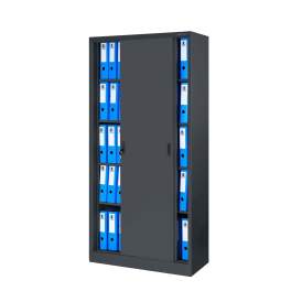 Szafa metalowa z drzwiami przesuwnymi KUBA: antracyt 90x185 cm