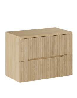 Szafka pod umywalkę 80 cm ryflowana dąb Nordic (set-nc b cremona 80cm)