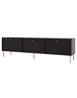 Szafka RTV Tokyo 2 Czarny 180 cm (3K Typ 303)