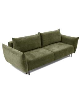 Sofa rozkładana z funkcją spania na wysokich nóżkach Adel