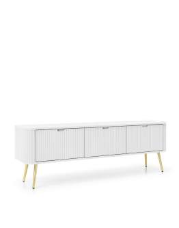 Szafka pod telewizor biała Zova (RTV168), white/gold