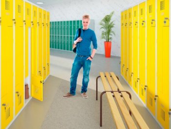 Szafka ubraniowa z nóżkami SUL W 32 ST