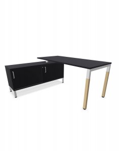 CS5040 biurko 4-L LWM 160 cm z sideboardem