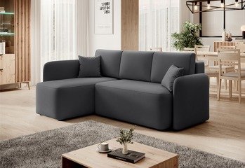 Narożnik z funkcją spania Hadson Tkanina Sola 06 Lewostronny (2613) - OUTLET