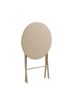 zestaw ogrodowy arcas bistro set, składany stolik i 2 krzesła, taupe