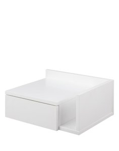 szafka nocna wisząca ashlan, biały (05881)