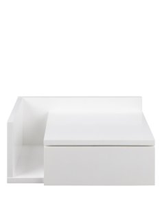 szafka nocna wisząca ashlan, biały (05881)