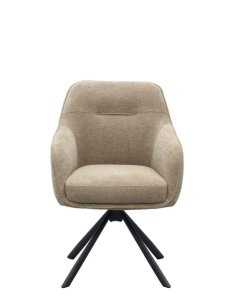 krzesło obrotowe do jadalni avola, chenille taupe (51140008)