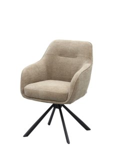 krzesło obrotowe do jadalni avola, chenille taupe (51140008)