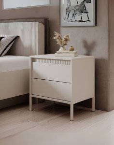 bezowy stolik nocny senso 2s