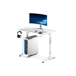 Biurko gamingowe z uchwytem na słuchawki i kubek białe, 100 cm: Diablo X-Mate 1000 1