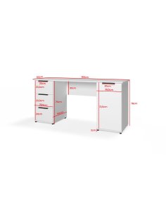 Biurko Tivo 160 cm białe