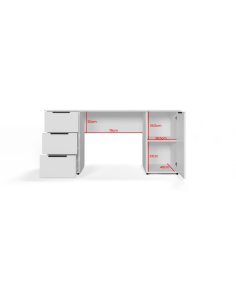 Biurko Tivo 160 cm białe