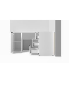 Narożne biurko Tivo 150 cm białe