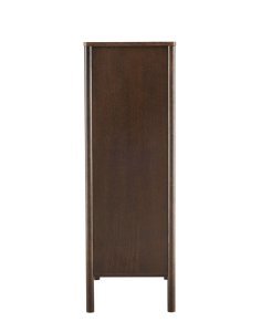 wysoka komoda blair z 5 szufladami (cd02) przydymiony dąb 70x118 cm