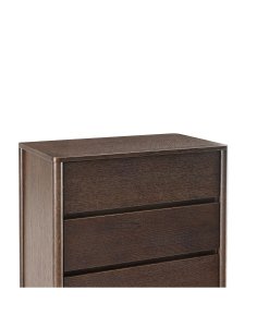 wysoka komoda blair z 5 szufladami (cd02) przydymiony dąb 70x118 cm