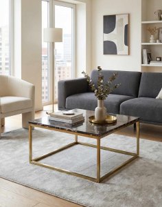 stolik kawowy prado dark gold