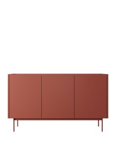 nowoczesna komoda color k-144 ceglasty/dąb linea