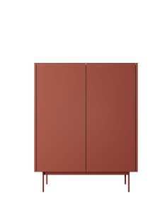 nowoczesna komoda color kd-97 ceglasty/dąb linea