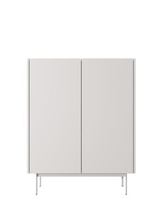 wysoka komoda color kd-97 kaszmirowa/dąb linea