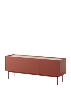 szafka pod telewizor color rtv144, ceglasty/dąb linea