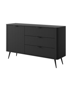 elegancka czarna komoda do salonu lante d